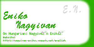 eniko nagyivan business card